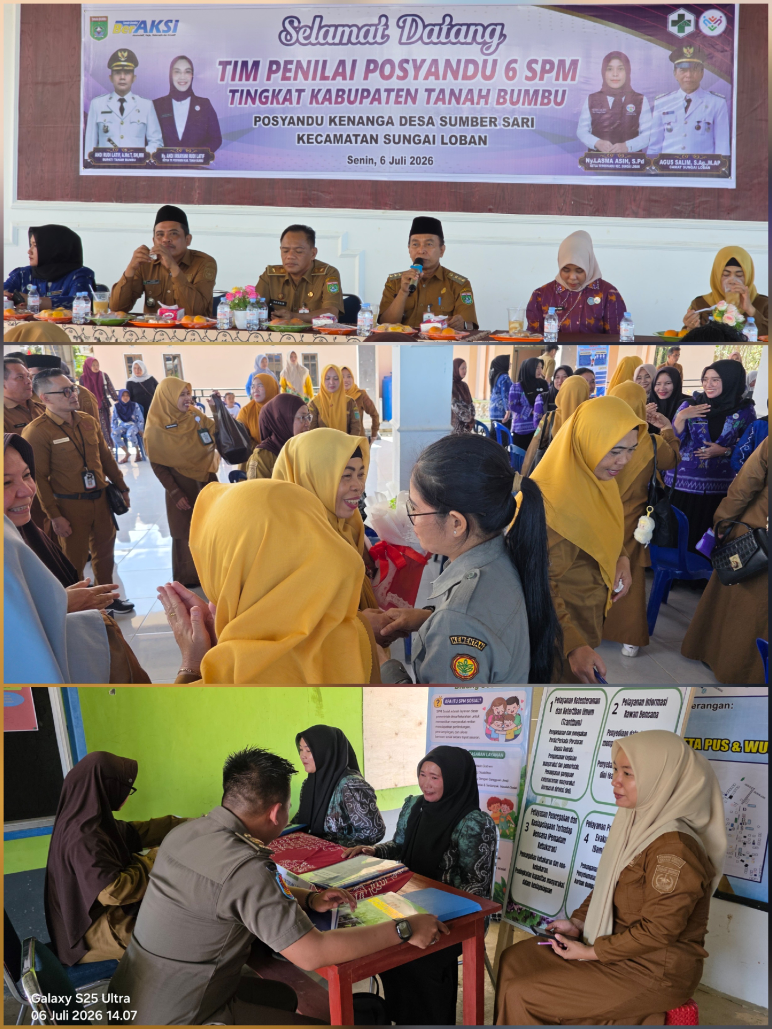 Desa Sumber Sari Wakili Kecamatan Sungai Loban pada Penilaian Lomba Posyandu 6 SPM Tingkat Kabupaten Tanah Bumbu