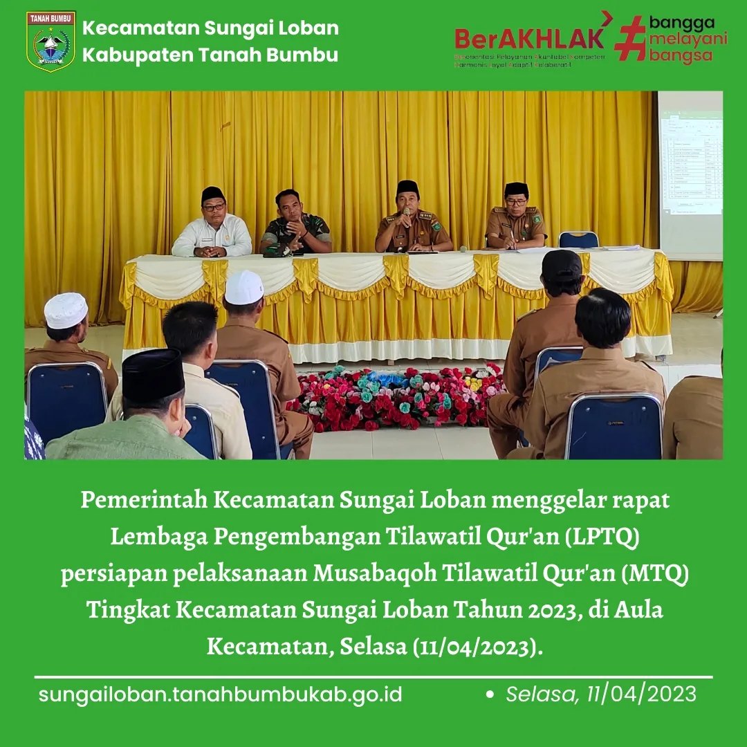 PERSIAPAN MUSABAQOH, PANITIA LPTQ KECAMATAN GELAR RAPAT