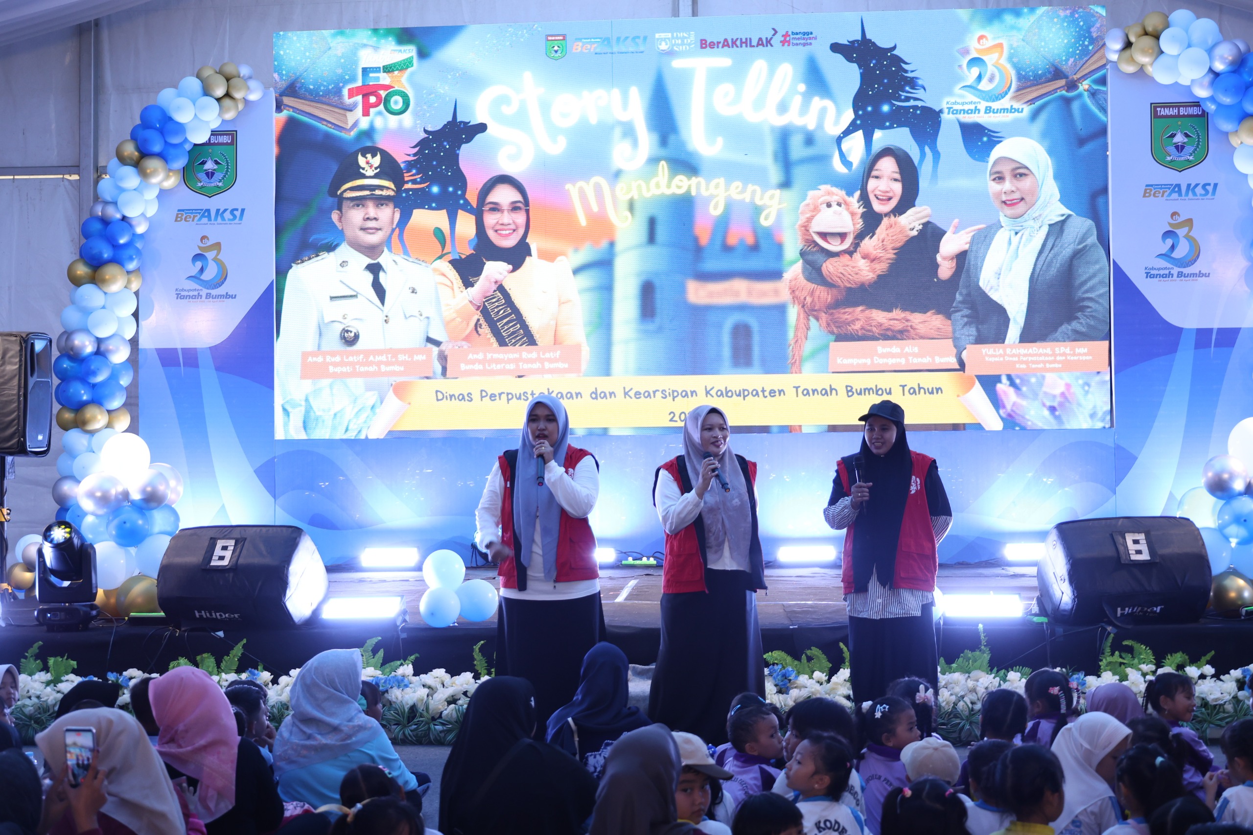 Hari ke-2 Aksi Inovasi Tanbu, Story Telling dan Lomba Pidato Meriahkan HUT ke-23 Tanah Bumbu